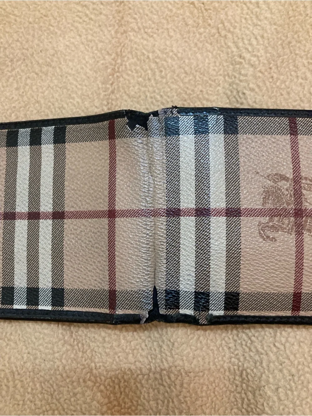 Burberry Mens Bifold Wallet Tons Of Space For Cards And Split Cash Section